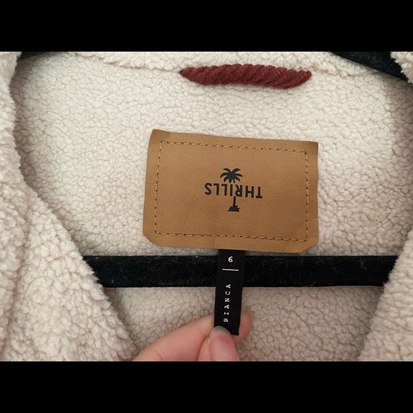 Thrills Bianca cord jacket in dark red - Picture 3 of 8